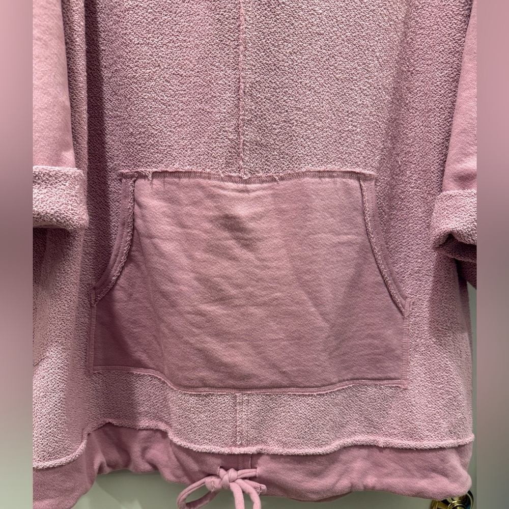 FREE PEOPLE BEACH RAVEN SWEATSHIRT HOODIE NWOT sz L - Picture 4 of 6